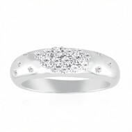 9K VVS1 (G) Diamond Gold Ring (Annette)