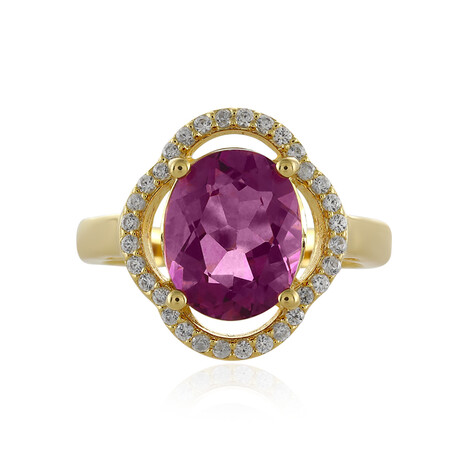 Zilveren ring met een Mexicaanse Roze Fluoriet