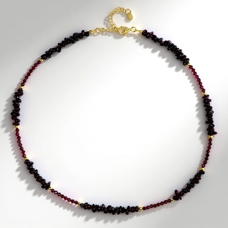 Collana in argento con Granato Mozambico