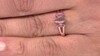 Anillo en plata con Labradorita rosa de Maniry
