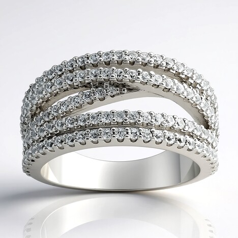 Anello in argento con Zircone