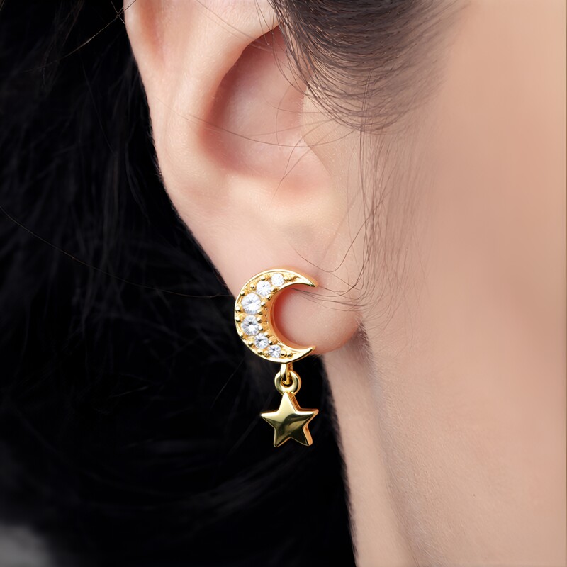 Zircon Silver Earrings