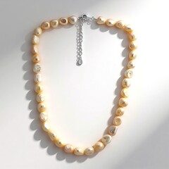 Collana in argento con Perla d'Acqua Dolce Pesca (TPC)
