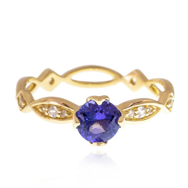 Anello in oro con Tanzanite AAA (de Melo)