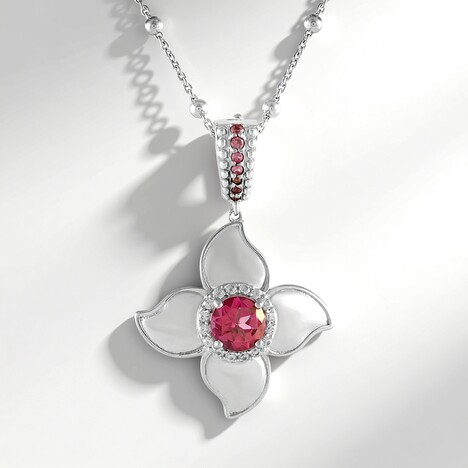 Collana in argento con Topazio Rosa (Dallas Prince Designs)