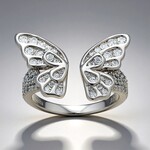 Bague en argent et Topaze blanche (Adela Silber)