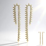VS1 (G) Diamond Silver Earrings (Annette)