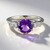 Anello in argento con Ametista Siberiana