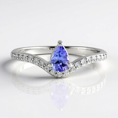 Anello in argento con Tanzanite