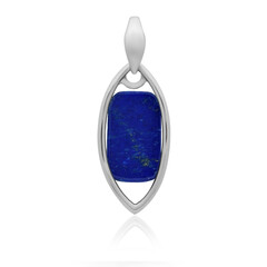 Zilveren hanger met een lapis lazuli