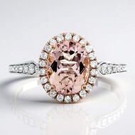 Anello in oro con Morganite AAA (CIRARI)