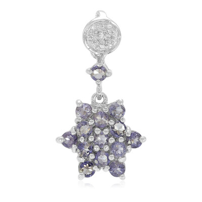 Ciondolo in argento con Iolite del Madagascar