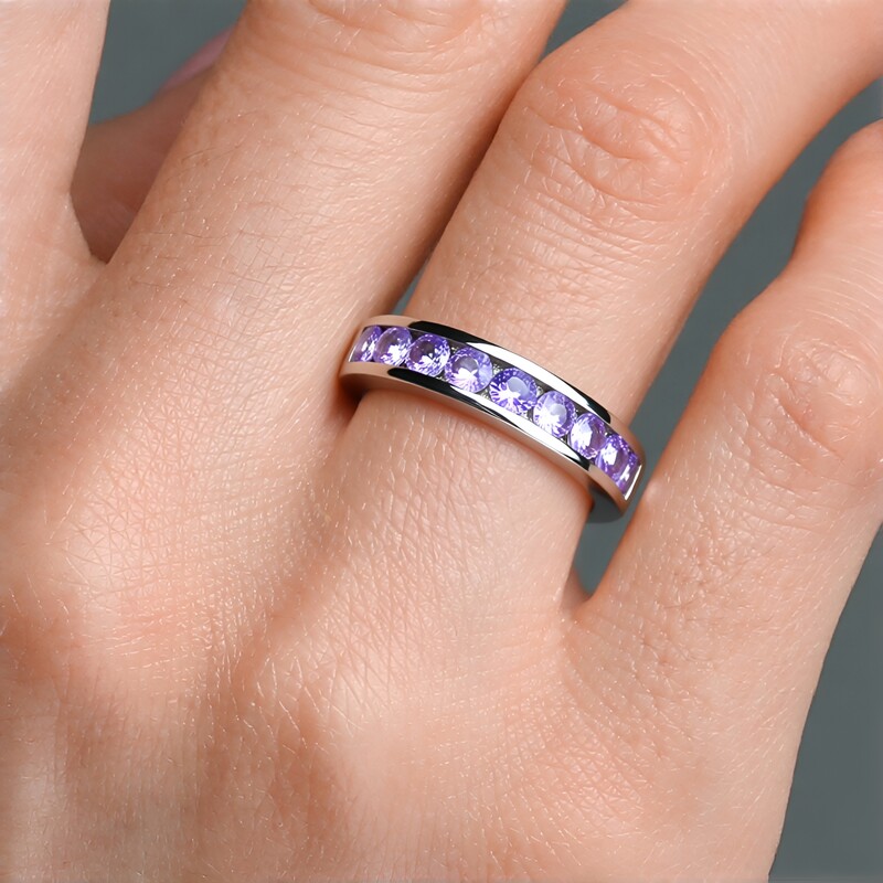 Zilveren ring met tanzanieten