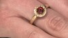 Zilveren ring met een roze zirkoon