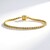 Bracciale in argento con Diamante Verde I2