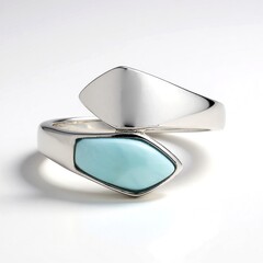 Anello in argento con Larimar