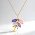 Collier en argent et Quartz pourpre pastel