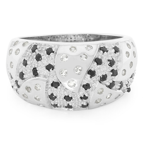 Anello in argento con Topazio Bianco