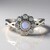 Anello in argento con Opale Australiano