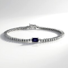 Bracciale in argento con Iolite
