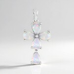 Pendentif en argent et Opale Welo