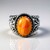 Anello in argento con Conchiglia di Ostrica Spinosa Arancione (Desert Chic)