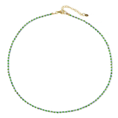 Collana in argento con Diopside Russo