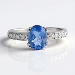 Bague en argent et Fluorite à couleur changeante