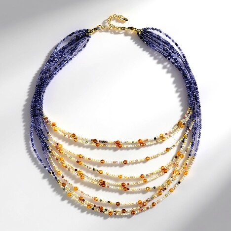 Collana in argento con Iolite (Riya)