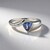 Anello in argento con Tanzanite (non riscaldata)