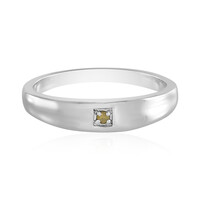 Anello in argento con Diamante Giallo I3