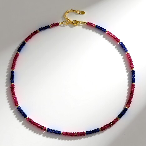Collana in argento con Ematite Dorata (Riya)