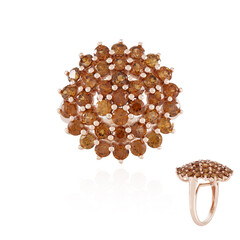 Cognac-Zirkon-Silberring (Adela Silber)