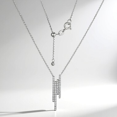 Collana in argento con Zircone (Adela Silber)