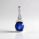 Ciondolo in argento con Cianite del Nepal