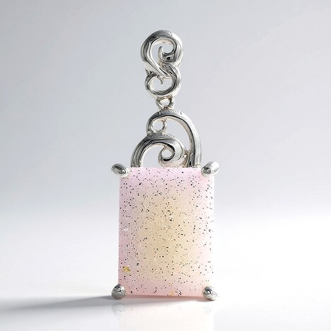 Ciondolo in argento con Agata Glitter