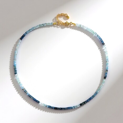 Collana in argento con Acquamarina Santa Maria