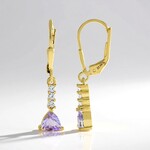 Orecchini in argento con Tanzanite (non riscaldata)