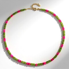 Collana in argento con Opale Rosa dell'Etiopia (Riya)