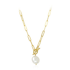 Collier en argent et Perle blanche de culture d'eau douce