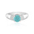 Anillo en plata con Turquesa