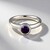 Anello in argento con Ametista Zambiana