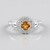 Bague en argent et Citrine