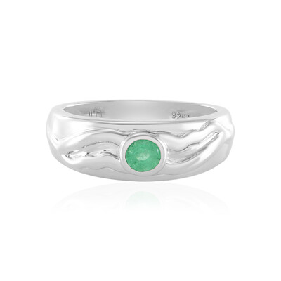 Anello in argento con Smeraldo Colombiano
