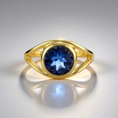 Bague en argent et Fluorite à couleur changeante