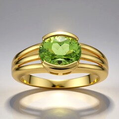 Anello in oro con Peridoto Wagogo