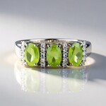 Anello in argento con Sfene