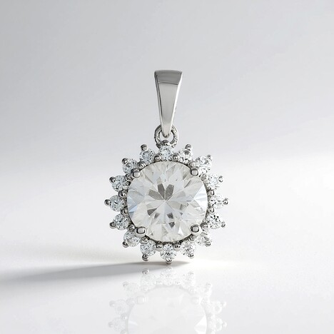 Ciondolo in argento con Zircone
