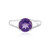 Sibirischer Amethyst-Silberring