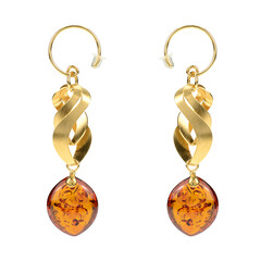 Baltic Amber Silver Earrings